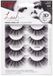 KISS Bombshell Multi x4 Wimpers op een band - Zwart, 4 paar