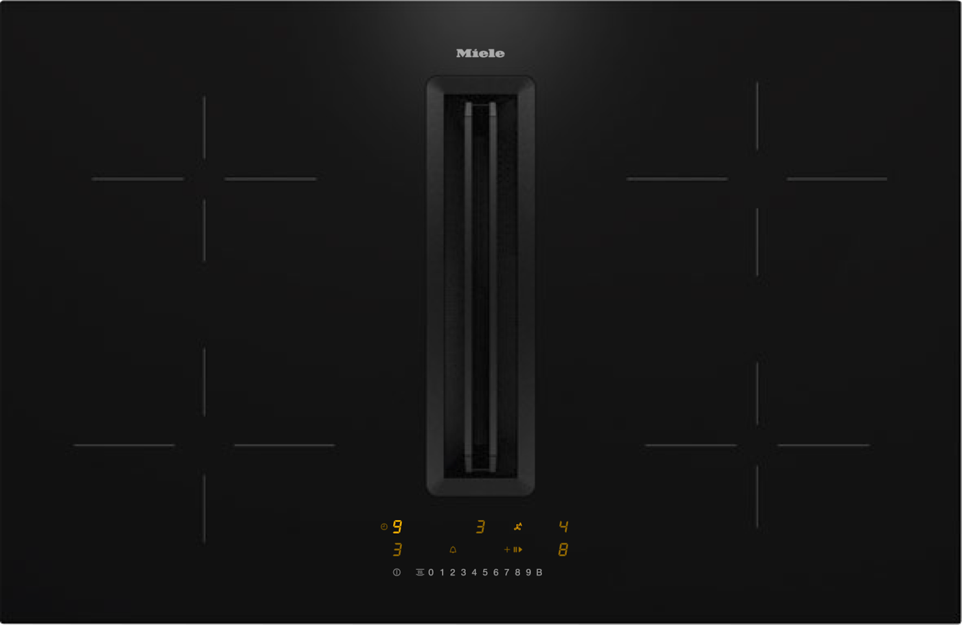 Miele KMDA 7272-1 FL Silence | Inductiekookplaat met afzuiging