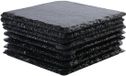 8 sous-verres noirs en pierre naturelle (ardoise) pour boissons