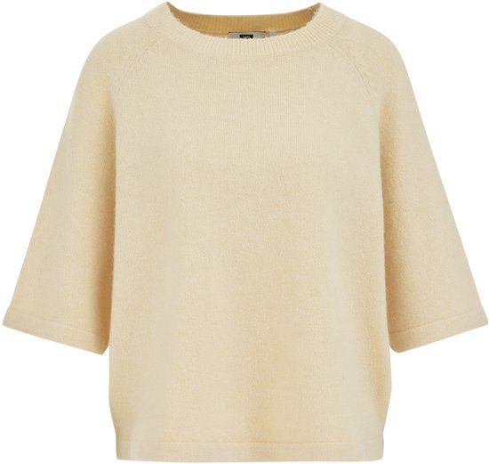 WE Fashion Dames gebreide trui XL Lichtgeel