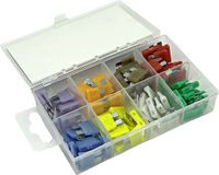 ESKA 340.750 Standaard steekzekering (auto) 4 A, 5 A, 7.5 A, 10 A, 15 A, 20 A, 25 A, 30 A Violet, Oranje, Bruin, Rood, Blauw, Geel, Wit, Groen
