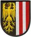 Patchion Blason de la Haute-Autriche - thermocollant / dos thermocollant - écusson brodé / badge / emblème