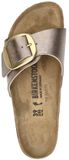Birkenstock Madrid Big Buckle slippers taupe - Maat 40