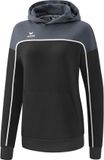 Erima Change Sweatshirt Met Capuchon Dames - Wit / Slate Grey / Zwart | Maat: 38
