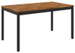 Syfax Naturel en Zwart Tuindiner tafel 141 x 80,5 x 75 cm