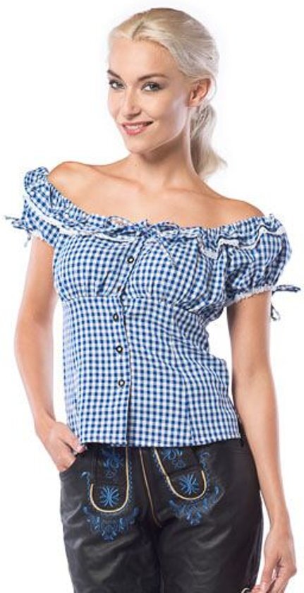 partychimp PartyXclusive Oktoberfest top Dames top Liesl Blauw - XL