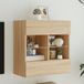 Maison Exclusive - Meuble TV avec éclairage LED, chêne Sonoma, 58,5 x 30 x 60,5 cm
