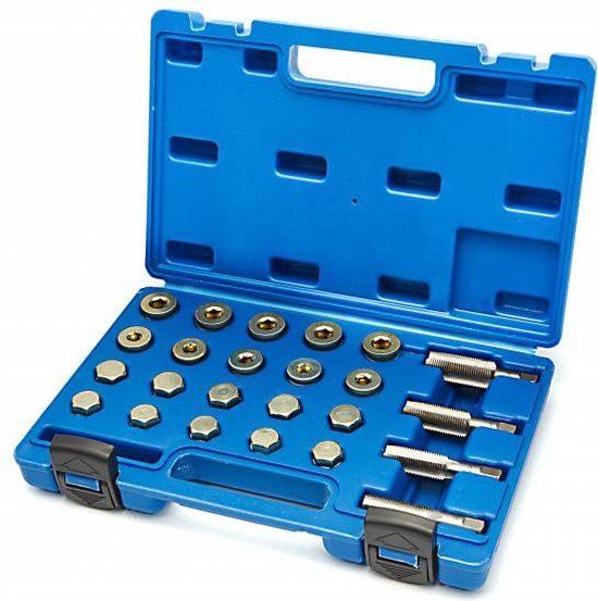 HBM 64 Delige Schroefdraad Reparatieset Olie Aftapplug M13 - M20