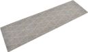 vidaXL Keukenmat - wasbaar - geruit - 45x150 cm - fluweel