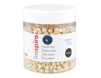 INNSPIRO Ronde glazen steen ivoor wit 3,8 mm 6/0 120 g