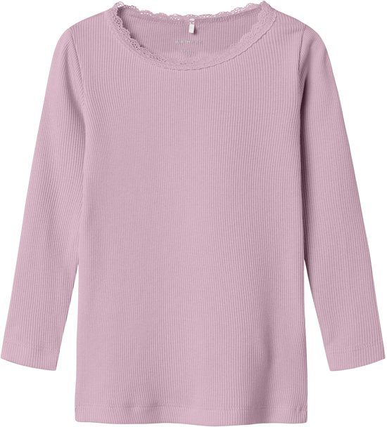 NAME IT Meisjes NMFKAB LS TOP NOOS Lange mouwen shirts Maat 92 Fragrant Lilac