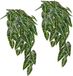 Unyqoos® Set met 2 kunstplanten voor aan de wand