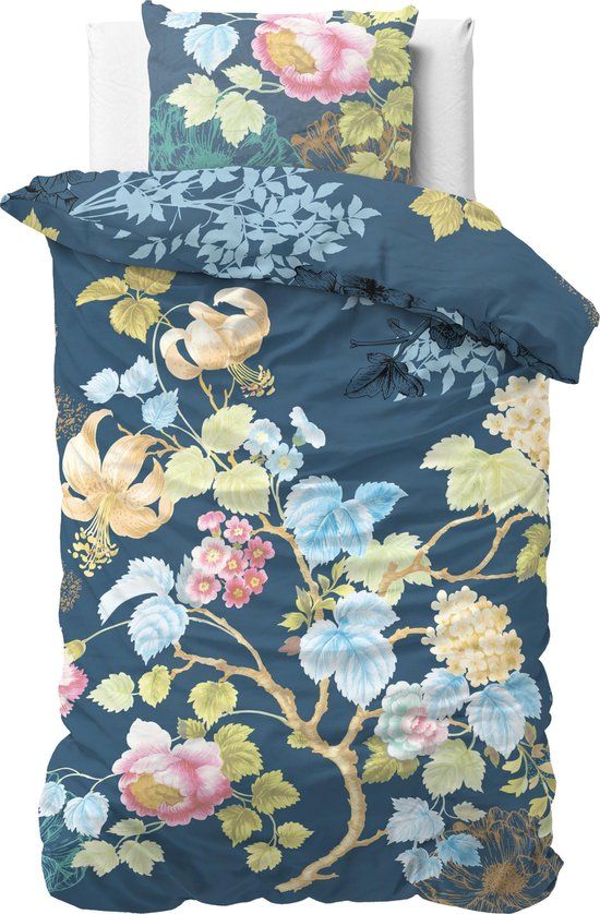 Dreamhouse Wild Chanda Dekbedovertrek - 140x200/220 cm - Blauw - Percale - Eenpersoons