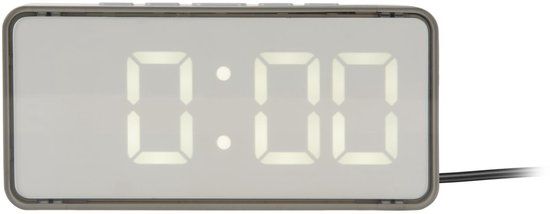 Karlsson Audaz Wekker - Muisgrijs - 2.8x14x6.5cm - Modern - Kunststof