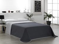 Martina Home Sprei, omkeerbaar, 100% polyester, antraciet, bed 150 cm