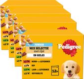 Pedigree Junior Hondenvoer - Mix Selectie in gelei - Maaltijdzakjes - 4x 12x100g