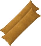 vidaXL - Kussensloop - 2 stuks - HOUTEN - Geel - 40 x 145 cm - Katoensatijn