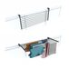 Foxydry Duo 102 cm – Pliable et résistant aux intempéries étendoir à linge pour balcon pour garde-corps et terrasse, anthracite