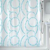 Spirella Douchegordijn Polyester Blauw, Wit