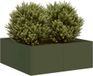 Maison Exclusive - Bac à plantes vert olive 80 x 80 x 30 cm en acier