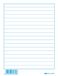 EDIPRO - E3076BL - 100 gelinieerde kaarten blauw f.to 15x10,5