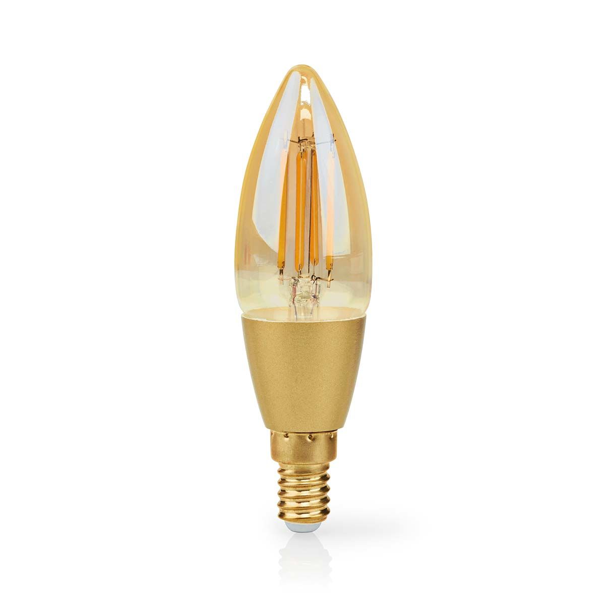 Nedis SmartLife LED Filamentlamp - E14 - 4.9W - 470 lm - Warm Wit - Kaars