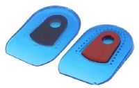 Bama Gel Hielkussen Inlegzolen - Schokabsorberende Gelkussentjes voor Hielverlichting - Zelfklevende Inlegzolen voor Dagelijks & Sportgebruik - Transparant & Flexibel - 1 Paar - Volwassen Maten