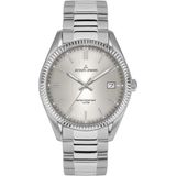 Jacques Lemans 50-3B Polshorloge Heren Zilverkleurig Staal Analoog Quartz