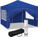 Happyment Luxe Partytent met zijwanden - Blauw - Opvouwbaar - Easy up - Paviljoen - Waterdicht weerbestendig - 3x3 m
