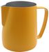 Ibenzoa® pichet à mousse de lait en acier inoxydable pour café et latte avec design coloré 600ml jaune