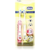 Chicco Toothbrush For Children 3-6 Years Hippo And Panda 2 Pieces