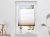 K-home Klemmfix geplooide kleurverloop bruin 40cm x 130cm (B x L)