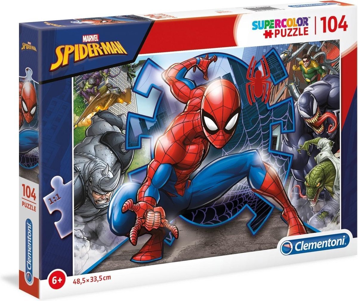 Clementoni Legpuzzel Spiderman 104 Stukjes