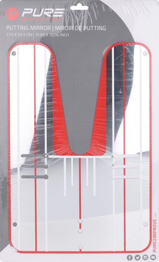 Pure2Improve Putting Spiegel - Zwart