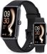 KIMO DIRECT Vela Podomètre - Podomètre - Moniteur de fréquence cardiaque - Montre de sport - Montre connectée - Podomètre - Noir
