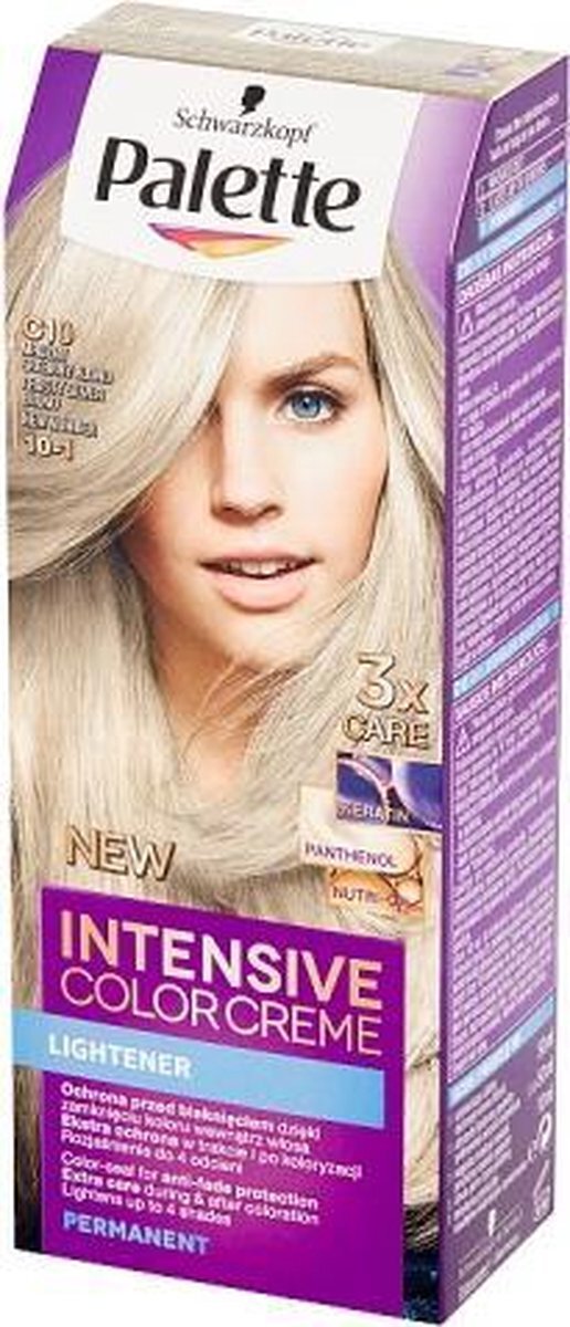 Schwarzkopf Professional PALETTE_Intensive Color Creme Hair Colorant farba do w³osów w kremie C10 Frosty Silver Blond