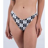 Bikinibroekje Hurley Bikinibroekje Dames - Smiley Reversible Cheeky Scoop Black