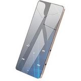ELVANZA MP3-speler met touchscreen, lossless muziekspeler, MP4 Bluetooth, opnamefunctie, ingebouwde luidspreker, 8 GB, luxueus goud