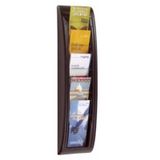 Paper Flow Porte-brochures mural 5 x 1/3 A4 Noir
