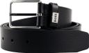 BOSS Leren Riem Elio Sz35 Leather Belt W80 Black Zwart
