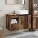 Prolenta Maison Exclusive - Badkamerkastset, 2 stuks, gerecycled hout, 79,5 x 41 x 80 cm