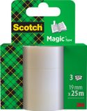 Scotch Magic Invisible Tape - 3 navulrollen, 19mmx25m