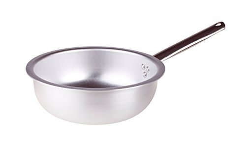 Pentole Agnelli ALMA111BM24 aluminium professionele Saute Pan 3 Mm. Dik, Diameter 24 cm, Zilver