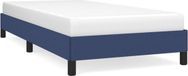 vidaXL Bedframe zonder matras 90x190 cm stof blauw