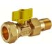 Riko Robinet à boisseau sphérique gaz - Laiton - Gastec - 22mm knel x 1/2" BU