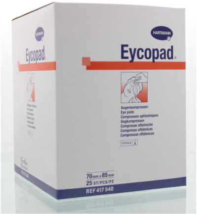 Hartmann Eycopad oogkompres steriel 70 x 85 mm 25ST