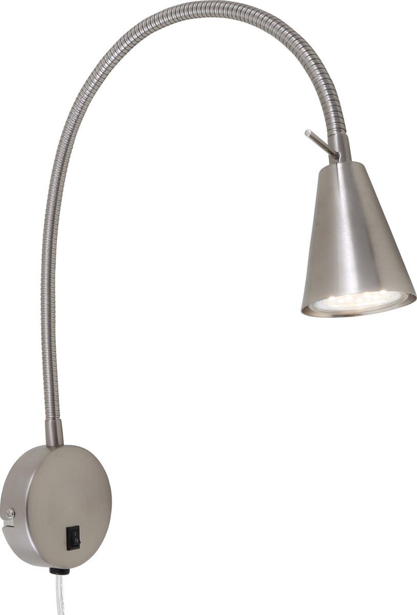 Briloner Leuchten COMFORT LIGHT Wandlamp Muurlamp met Zwanenhals - GU10 - 4W - Mat Nikkel