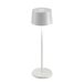 Zafferano Olivia Pro Lamp, Snoerloze en Oplaadbare Tafellamp met Touch Control, Geschikt voor Woonkamer en Buiten, Dimmer, 2200-3000 K, Hoogte 35 cm, Kleur Wit