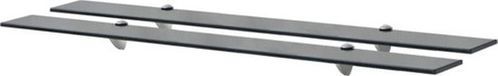 vidaXL Zwevende schappen 2 stuks 100x20 cm 8 mm glas