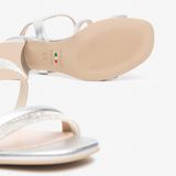 NeroGiardini Sandaal Nettuno Tpu Fen Naturale Zilver Leer Dames Maat 36